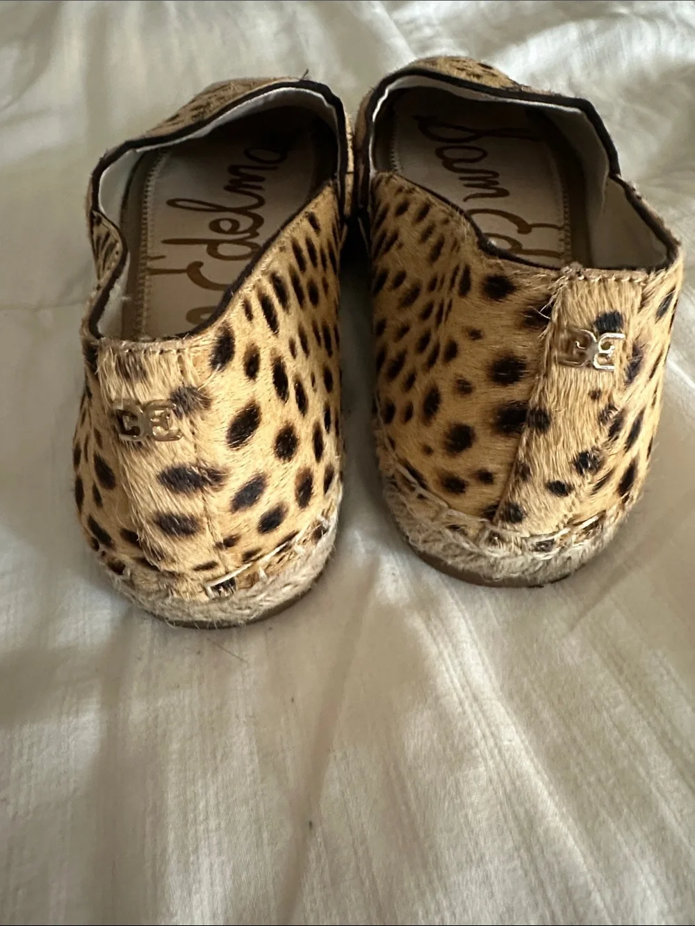 Sam Edelman Cheetah Print Espadrille Flats in Tan and Black